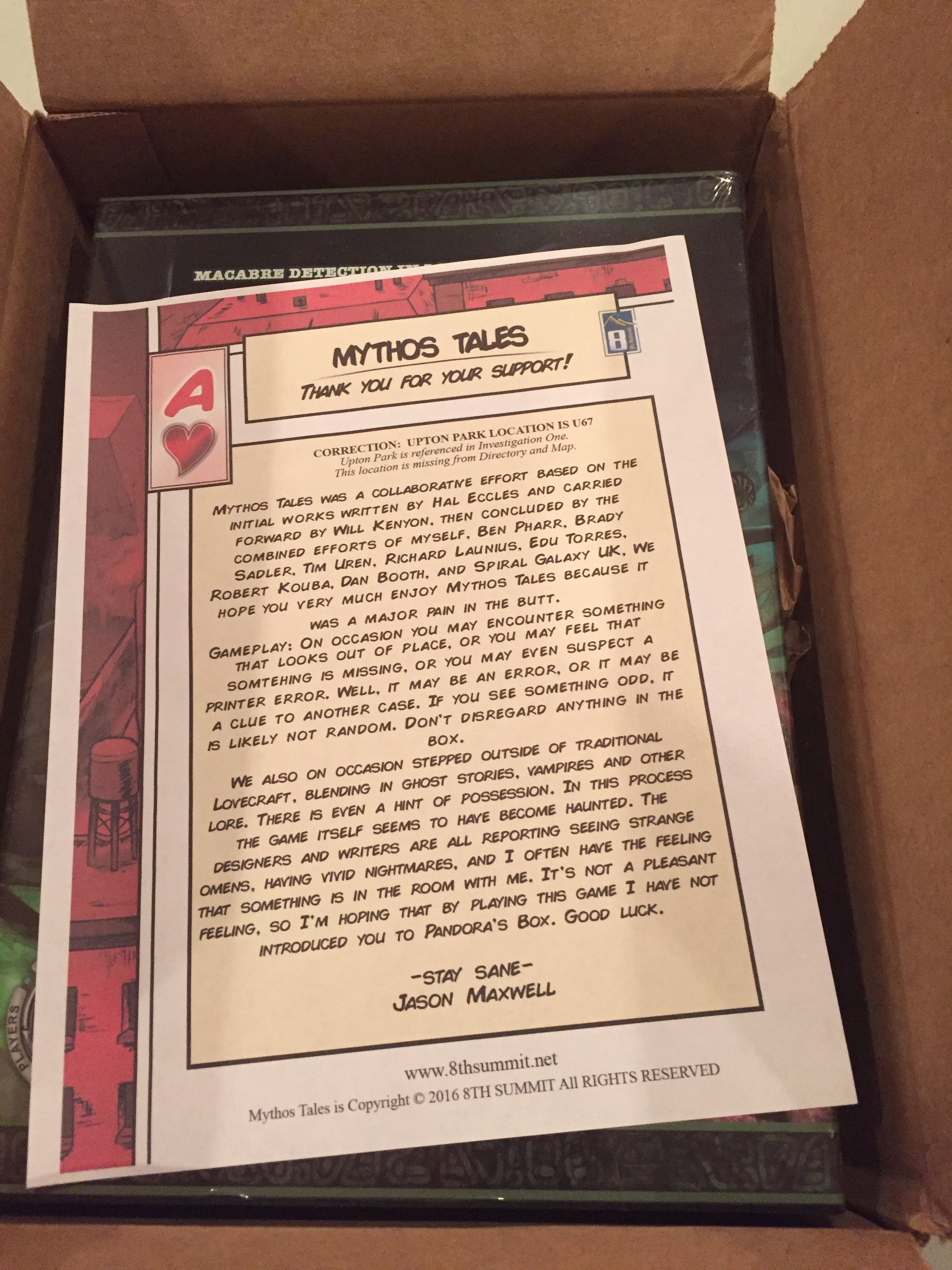 Mythos Tales Unboxing Coopgestalt